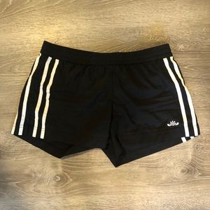 black athletic shorts